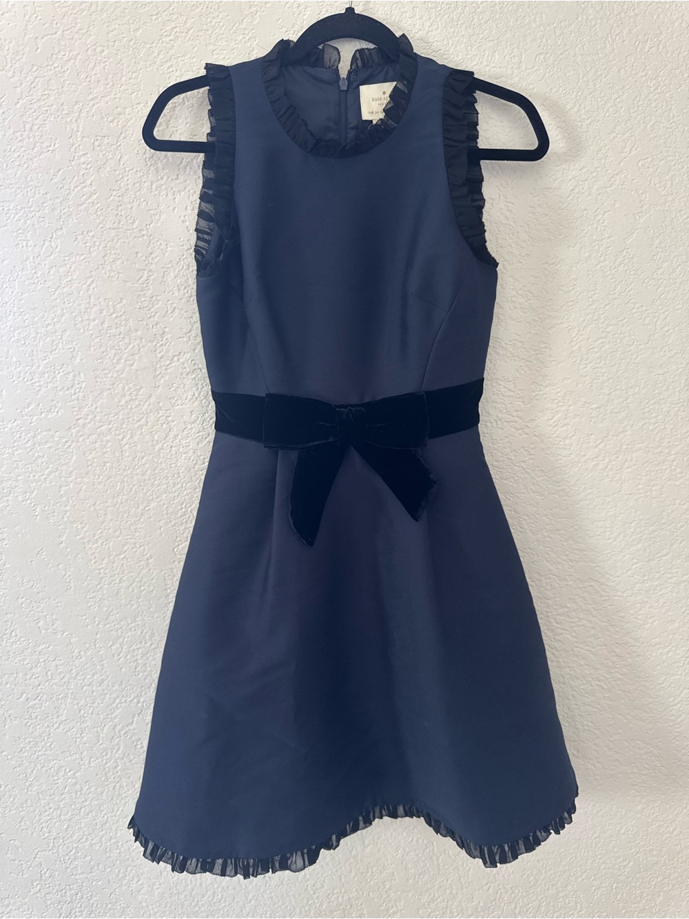 Kate Spade Velvet-Bow Dress
